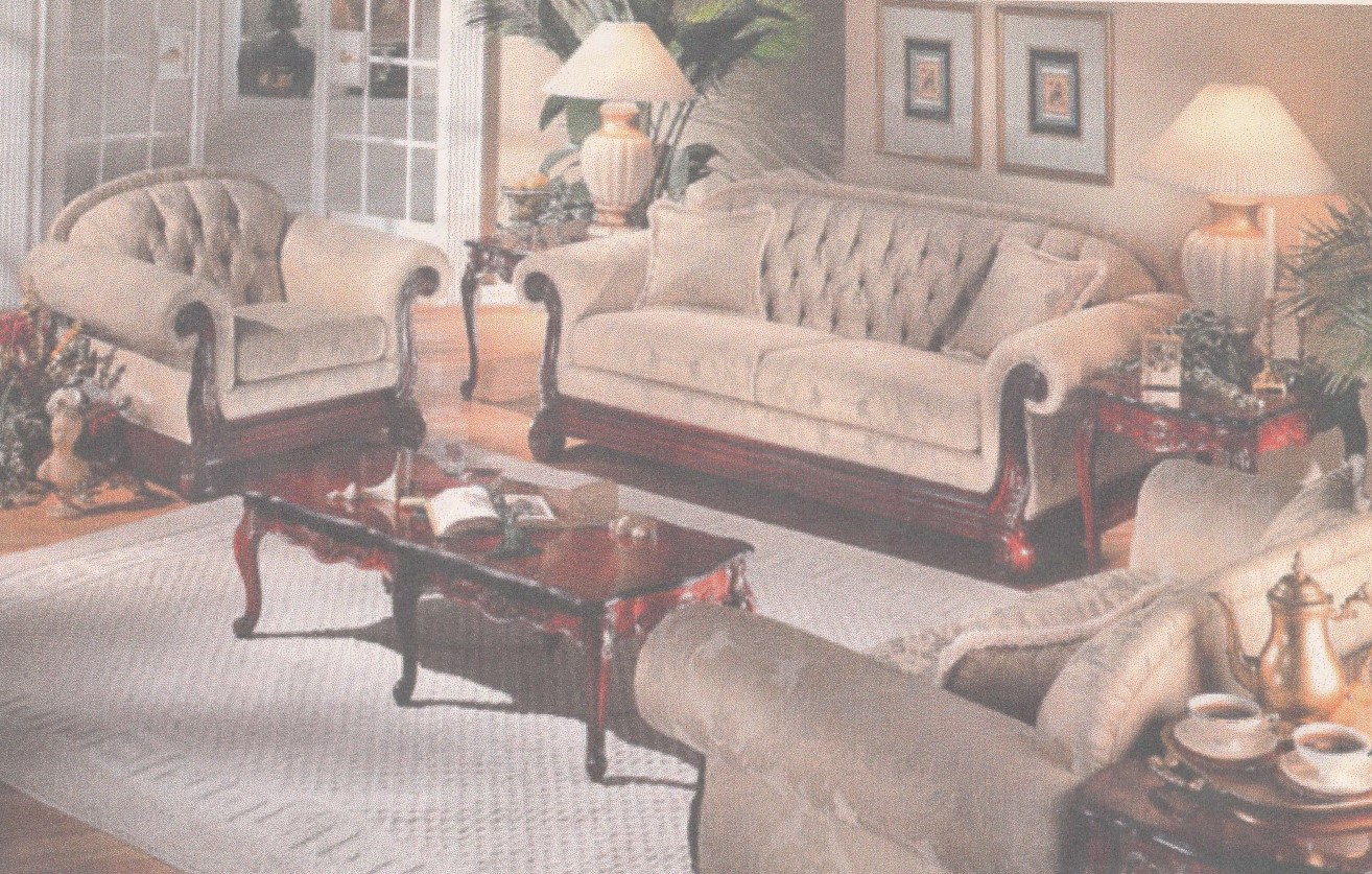 Sofa set after refurbishment