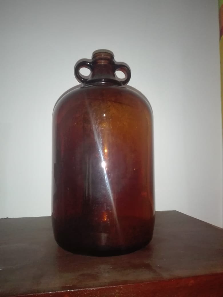 Amber Glass Jar