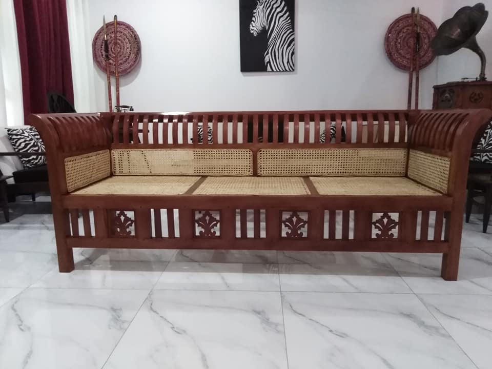 Cane Wooden Sofa